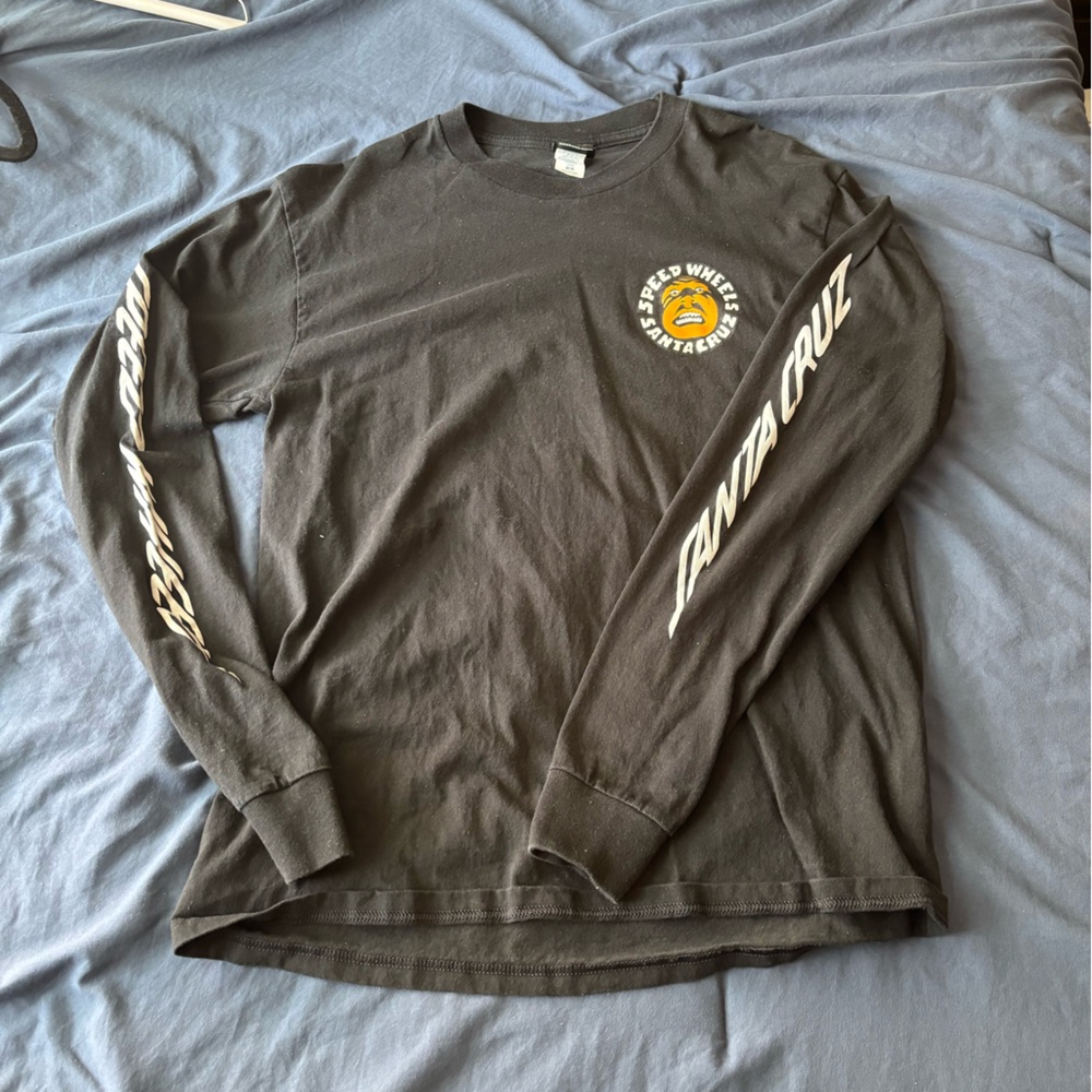 Santa Cruz Skateboards Black Long Sleeve Tee